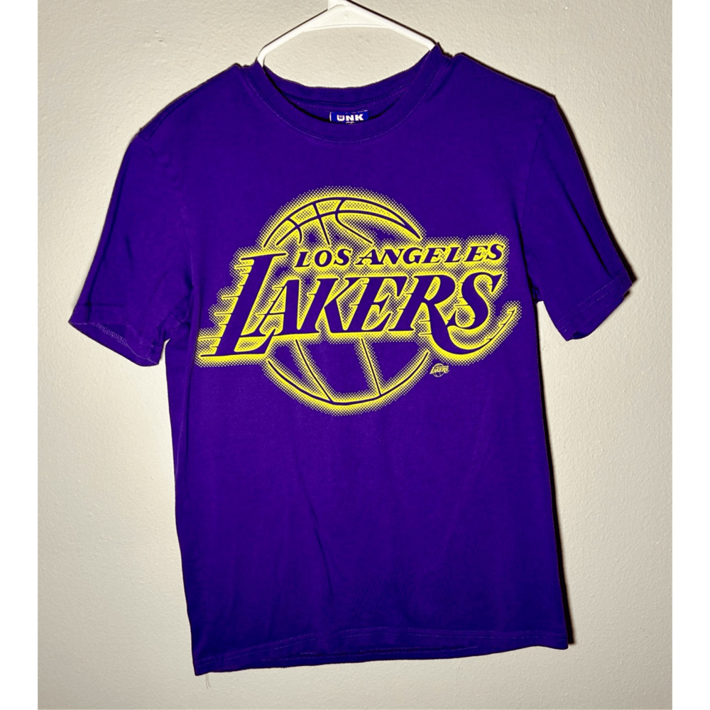 Vintage Los Angeles Lakers UNK NBA Blue Label Purple T-shirt Sz S